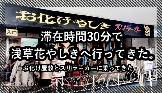 【感想】花やしきのお化け屋敷は怖い？お化け屋敷とスリラーカーの怖さと所要時間を紹介！