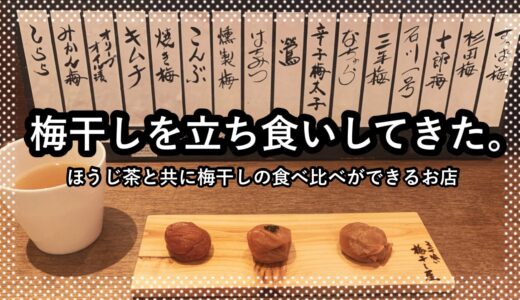 【押上】梅干しの食べ比べが出来る『立ち喰い梅干し屋』へ行ってきた！観光ついでに一粒。
