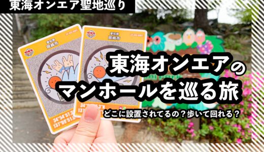 【聖地巡礼】東海オンエアのマンホールはどこにあるの？東岡崎駅周辺のマンホール巡ってきた！